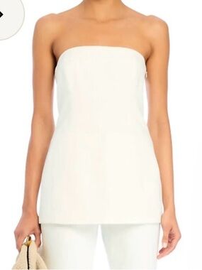 Elegant Cream Strapless top